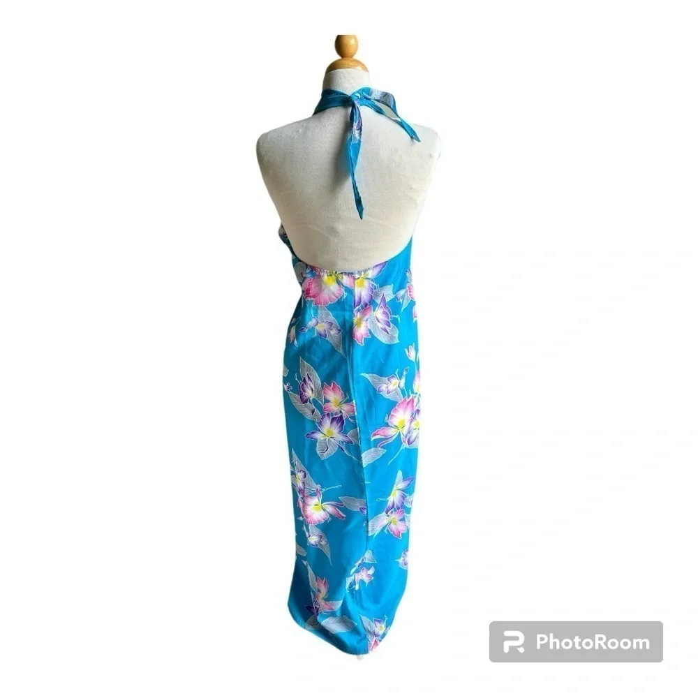 Vintage Andrade fine apparel Hawaiian print wrap coverup one size